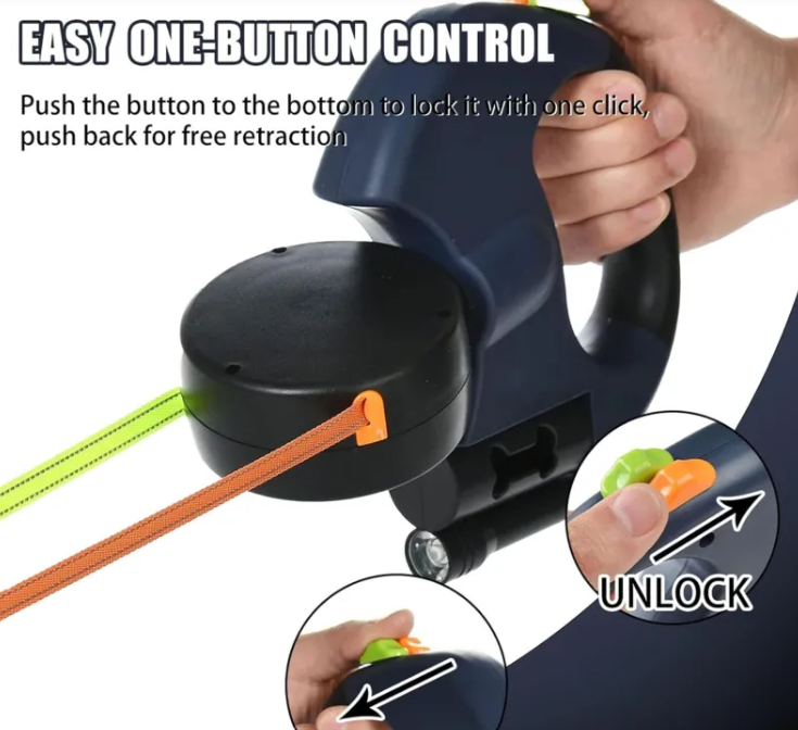 TwinControl Retractable Leash